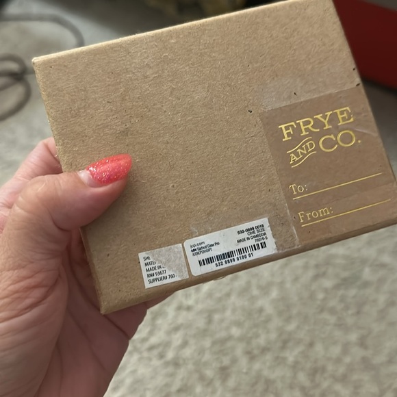 Frye And Co. Vegan Leather Earbud Case pro Pebbled black NEW - Picture 4 of 4